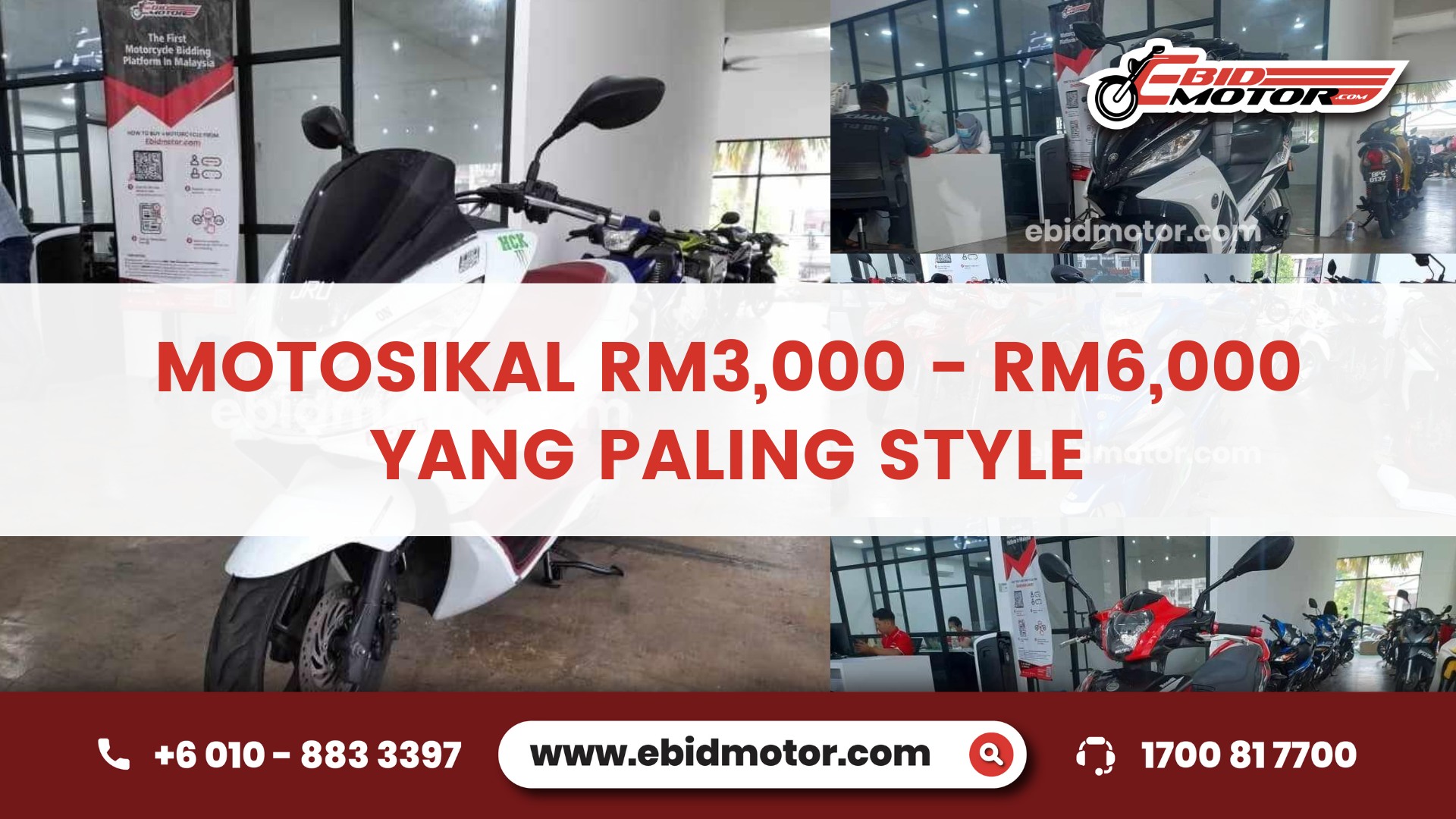 MOTOR YANG KACAK DAN TAHAN LASAK DI BAWAH RM6,000!