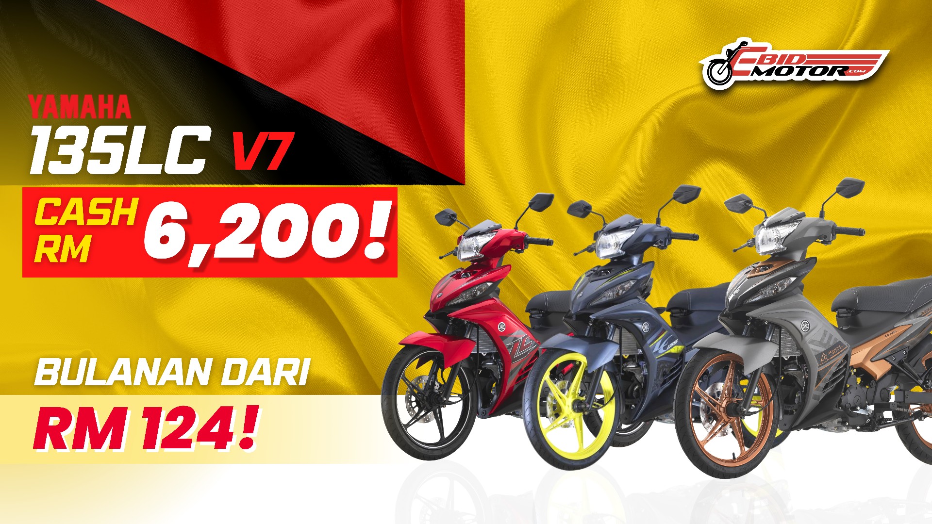 Promosi Harga Runtuh Yamaha 135LC Kini Dah Sampai Negeri Sembilan!