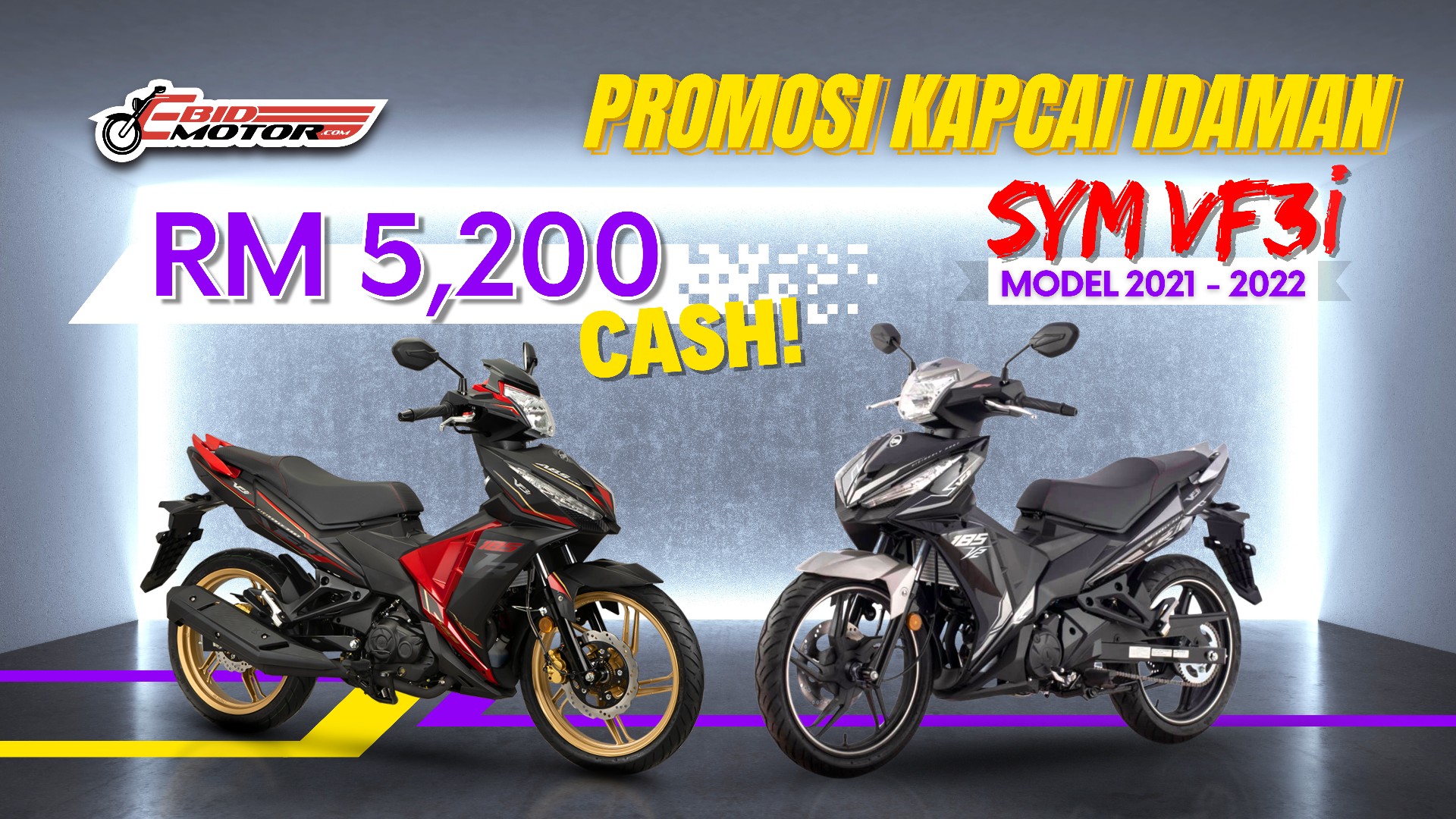 Upgrade Kapcai Lebih Power Dengan SYM VF3i! Promosi Harga Serendah RM5,200!