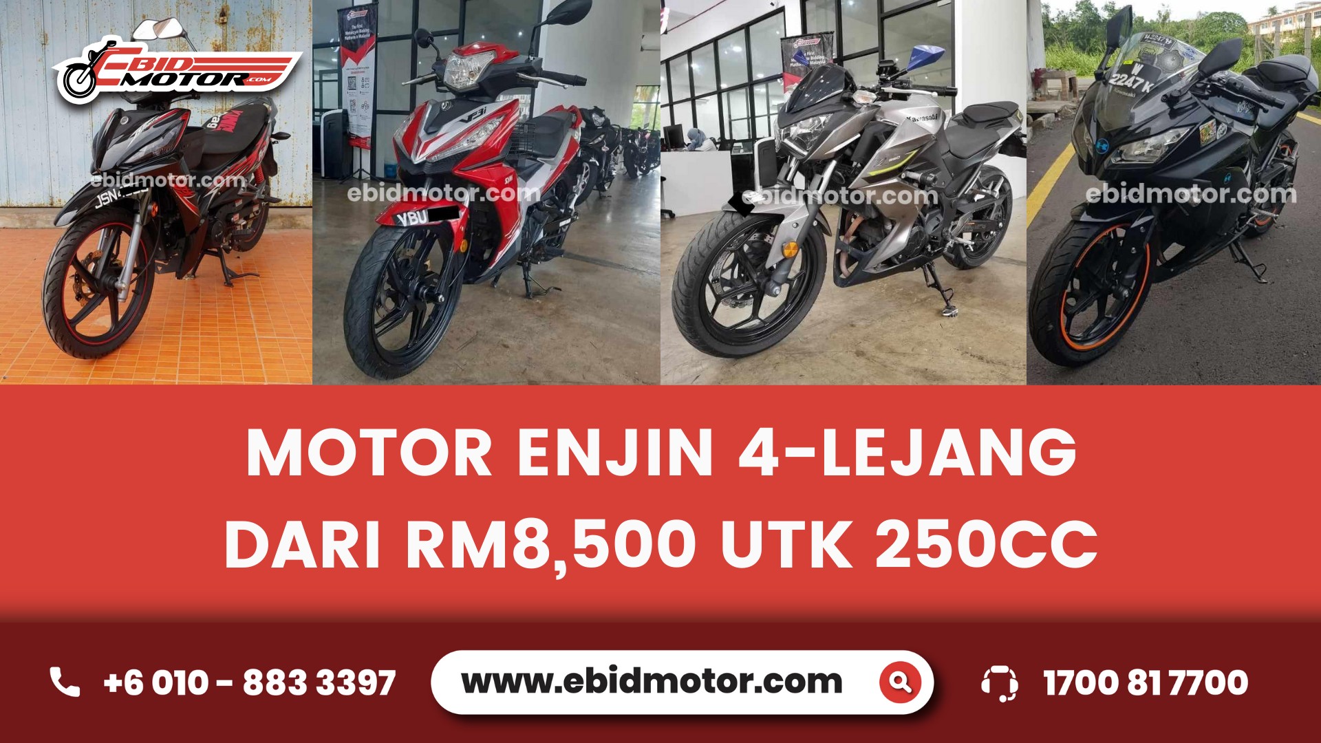 Motor Harga Serendah RM1,700 Yang Boleh Jimat 2T Oil 