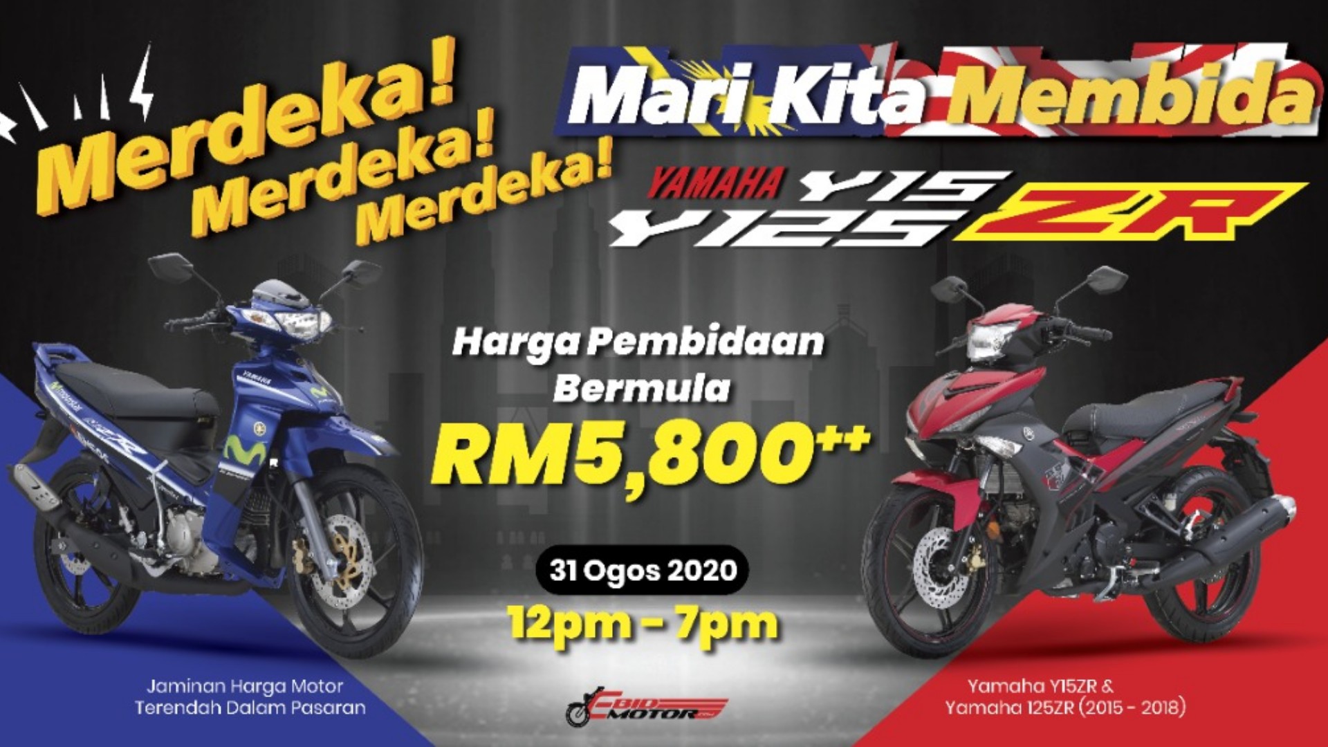 Jaminan Harga Yamaha Y15ZR Terendah Seluruh Malaysia! Perminat Ysuku Jgn Lepaskan Peluang Ini!