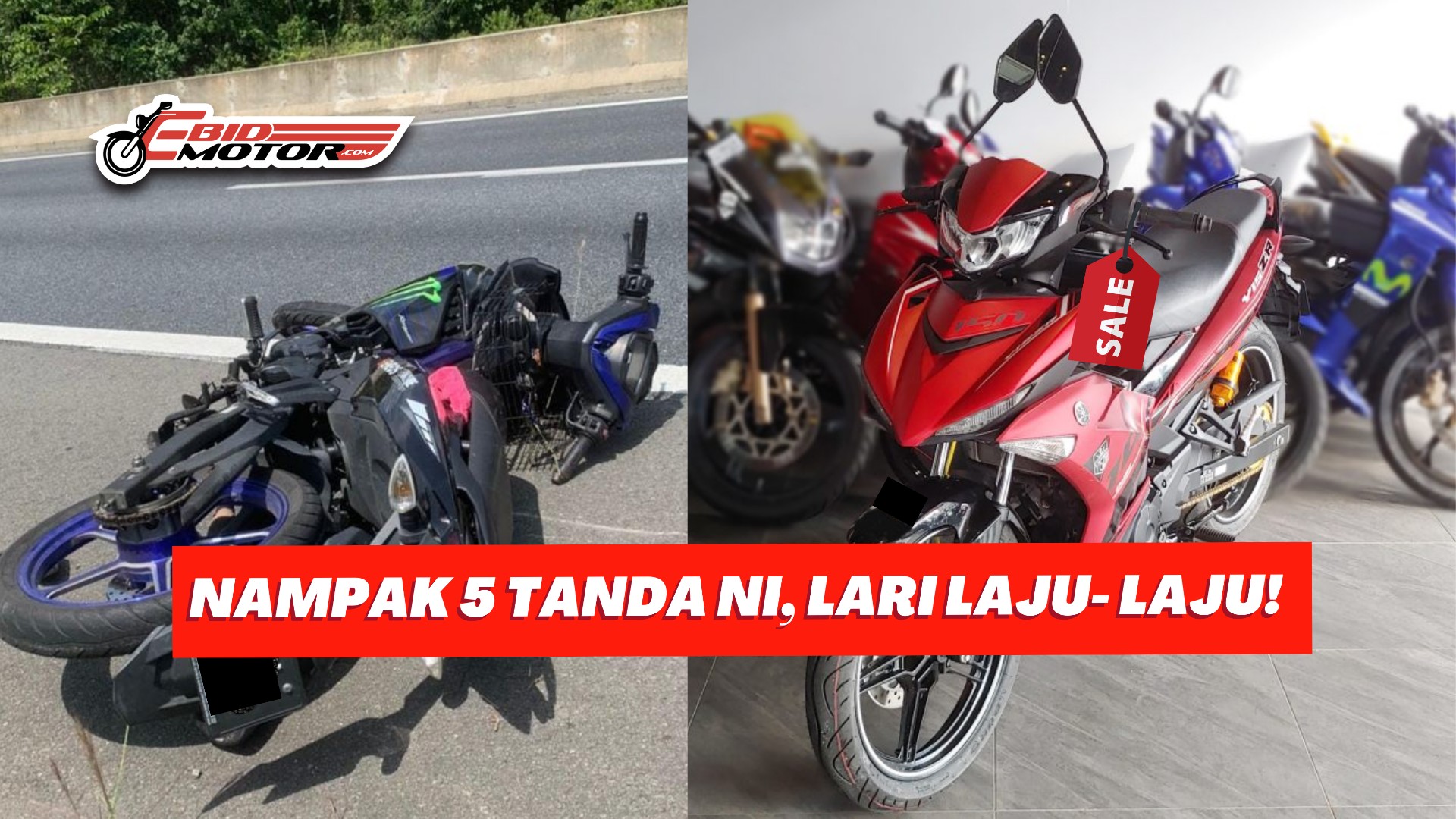 75% MENYESAL Beli Motor Terpakai Sebab Tak Tahu 5 Tanda Motor Pernah Kemalangan!