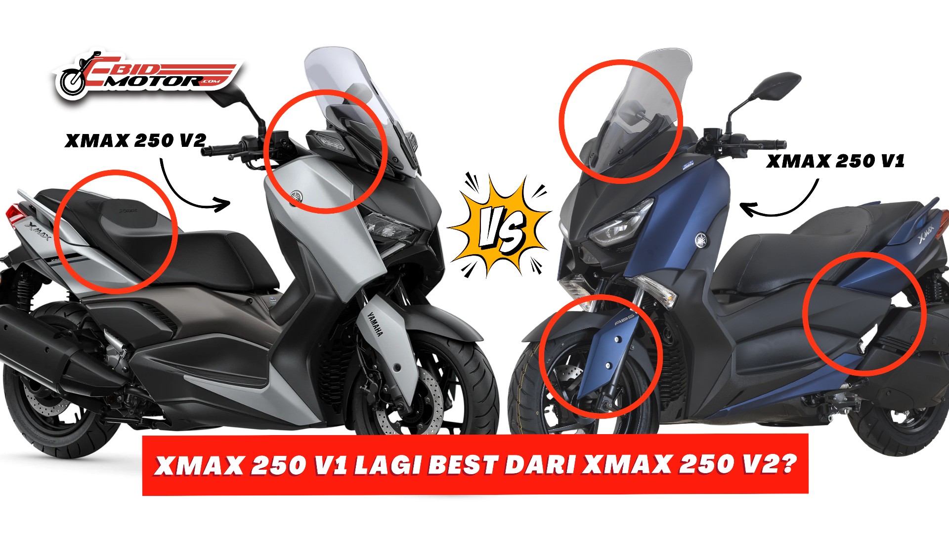 Yamaha XMax V2 (2023) VS XMax V1 (2020): Ini 10 Benda WAJIB Tahu Sebelum Beli!