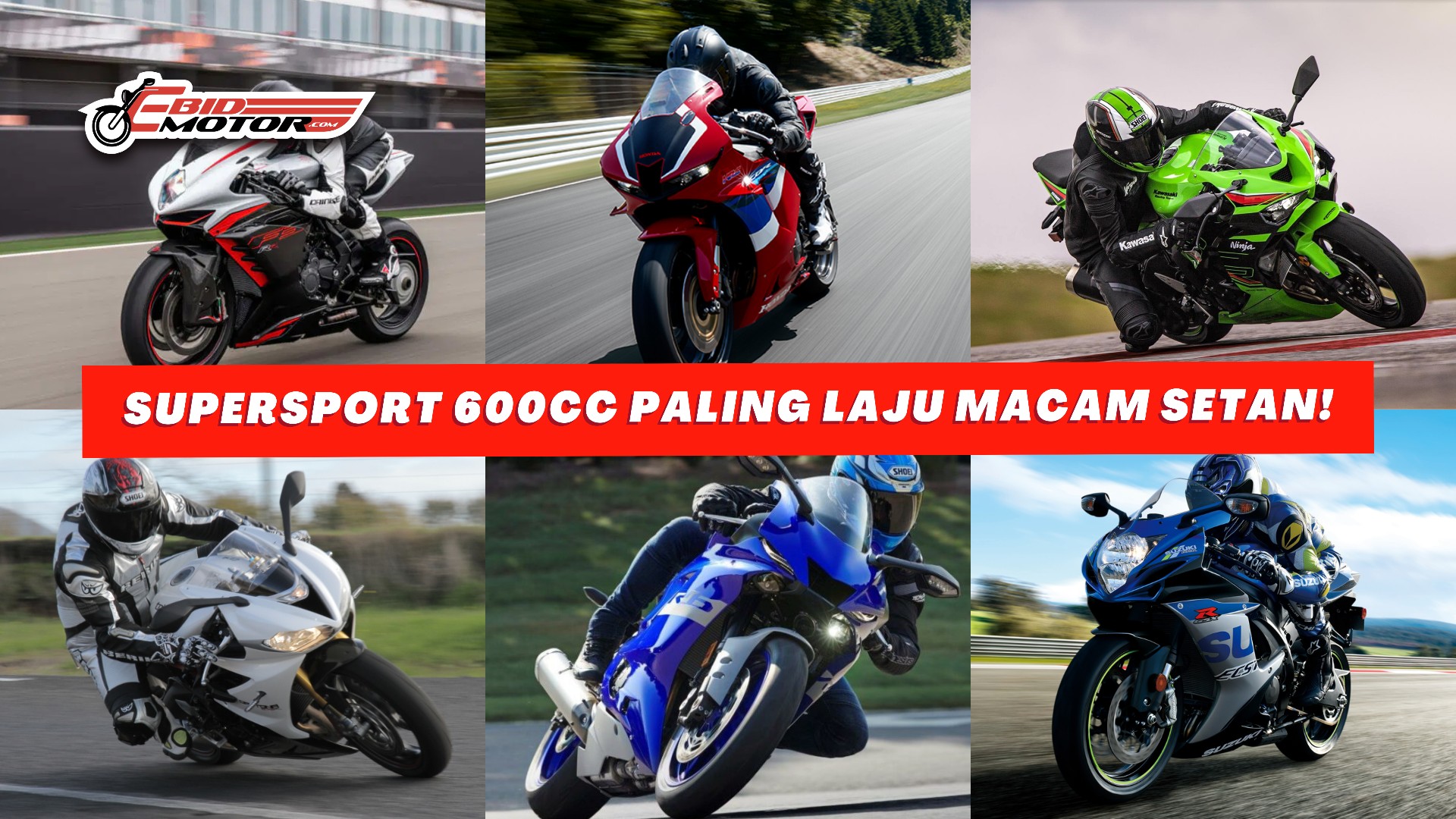 Top 6 Sportbike 600cc Paling BERKUASA Di Dunia Yang Pernah Dibuat Manusia!