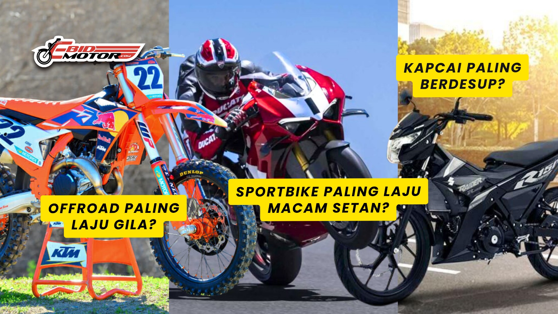 Top 10 Motosikal 4 Stroke TERPOWER Didunia Mengikut Kategori!