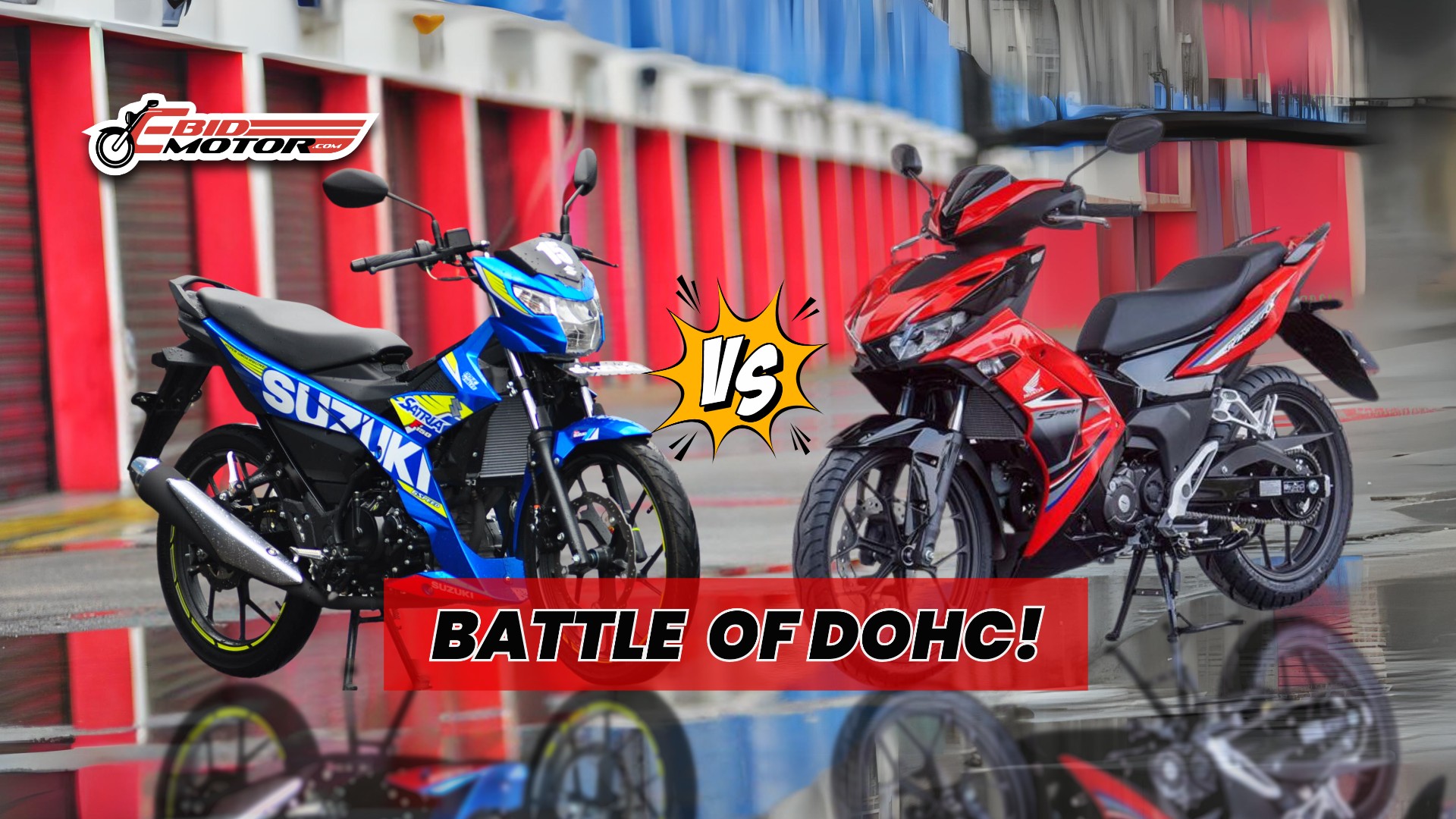 Suzuki Raider R150 Fi VS Honda RS-X, Siapa Fighter DOHC Terpaling Hebat?