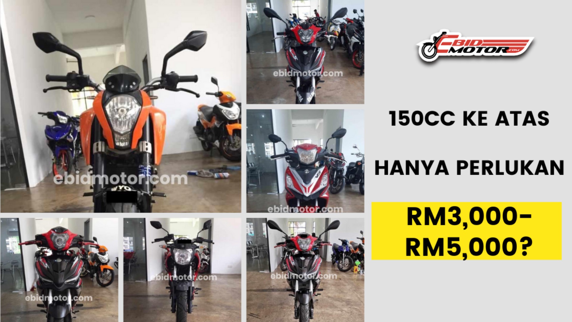 Betul Ke Boleh Dapat Motor 150CC Ke Atas Dengan Harga Ini?