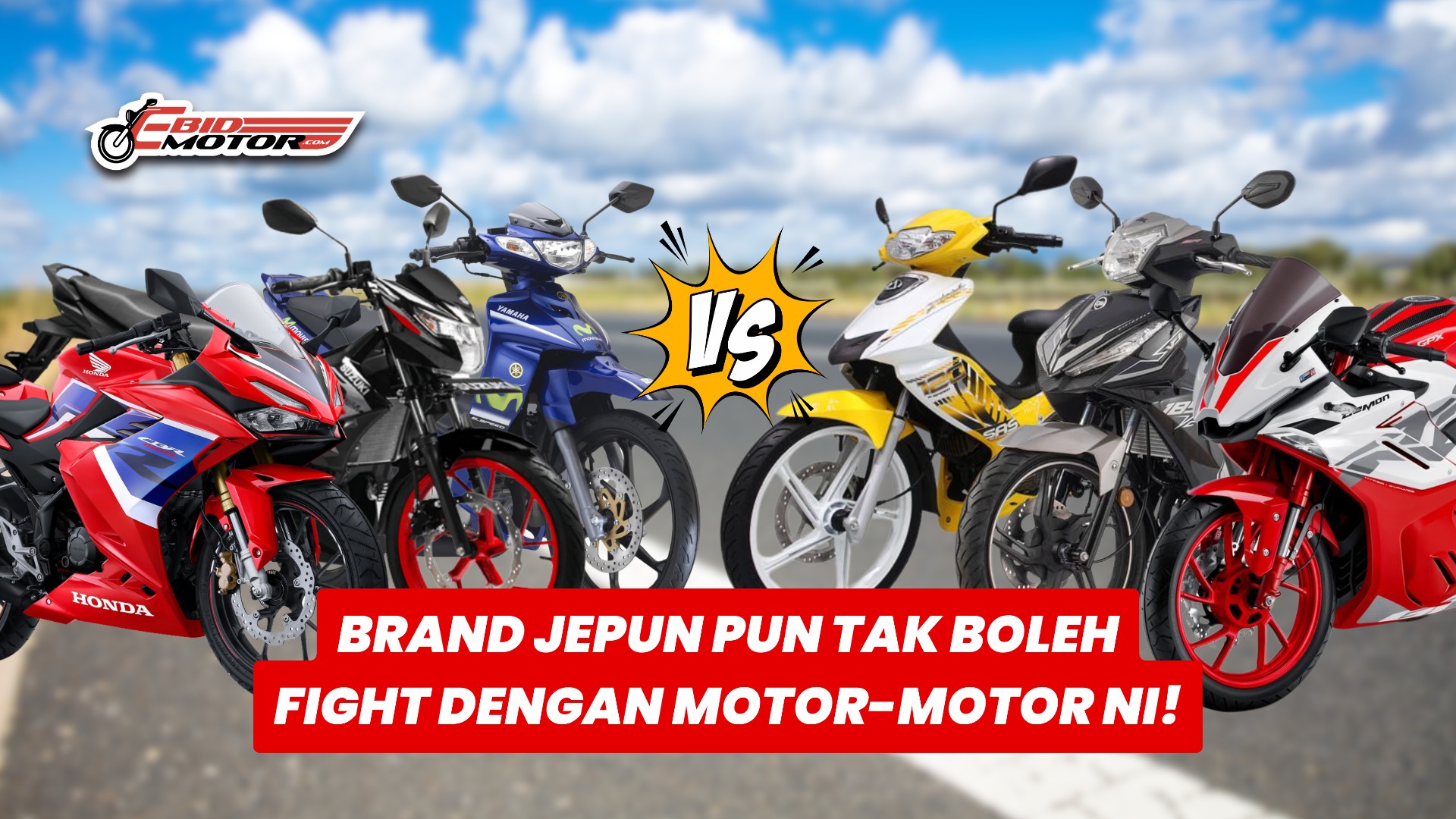 8 Motor Jenama Cap Ayam Yang Berani Cabar Motor Jenama Jepun! 