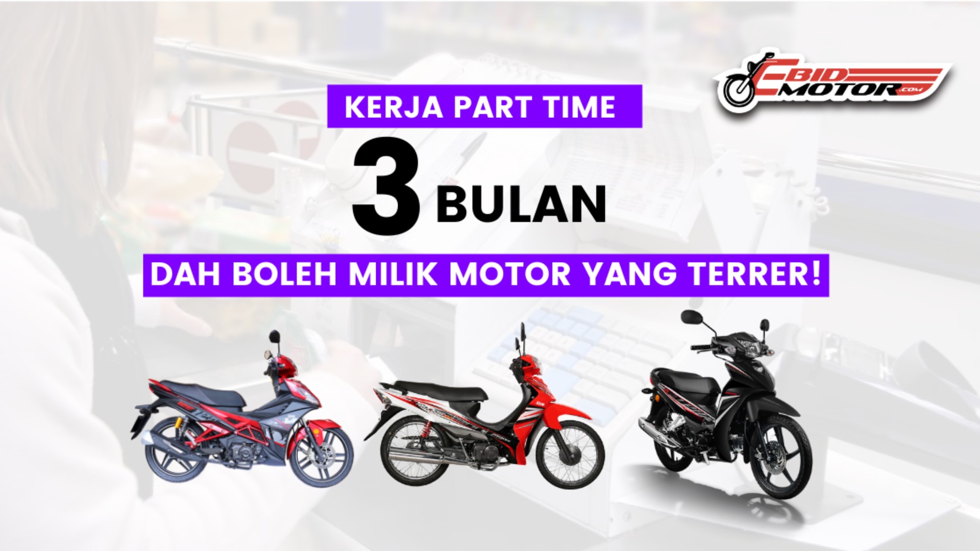 Anda Pasti Pelajar Tak Mampu Milik Motor Sendiri? Anda Pasti?