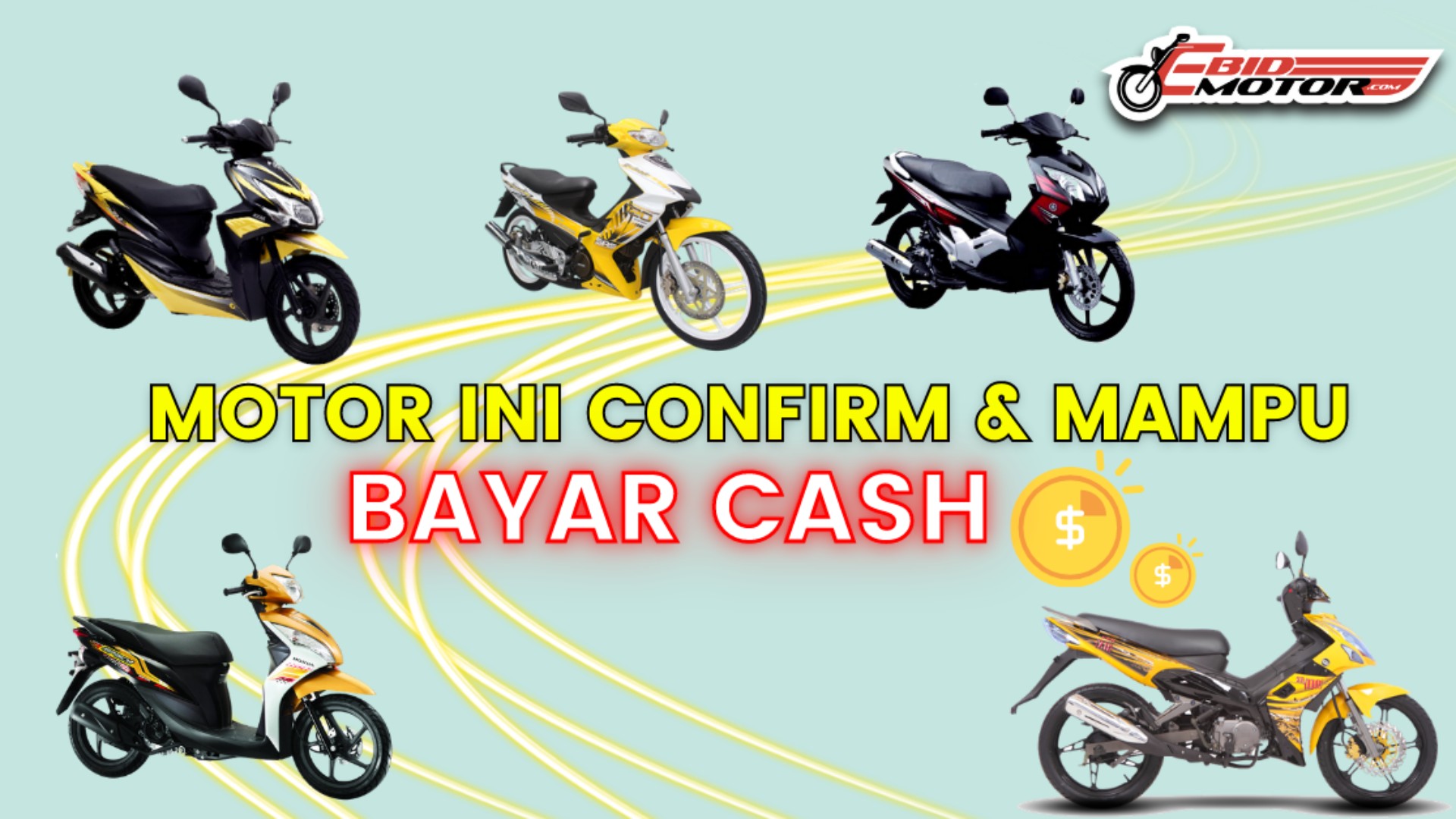 Beli Motor Ini Dengan Cash Jeh, Takyah Susah-Susah Bayar Setiap Bulan!