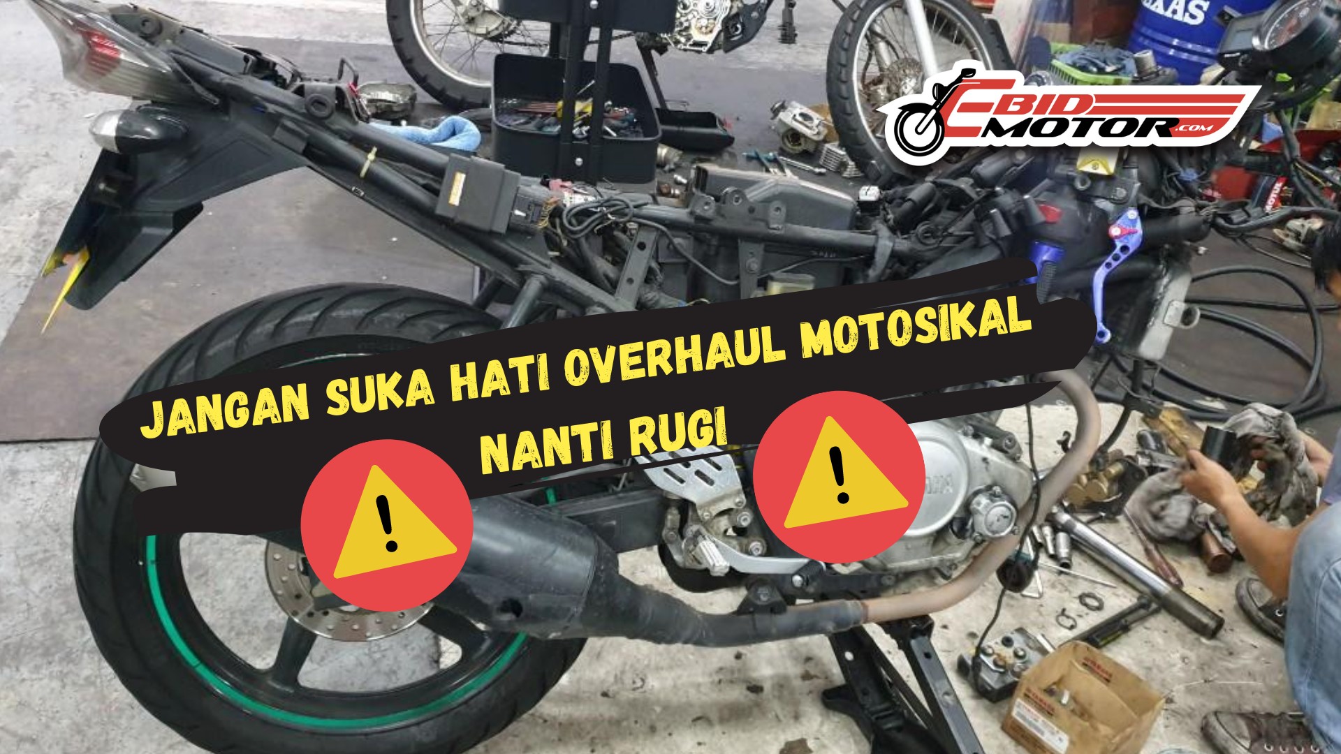 Jika motorsikal anda meragam macam ini baru boleh overhaul