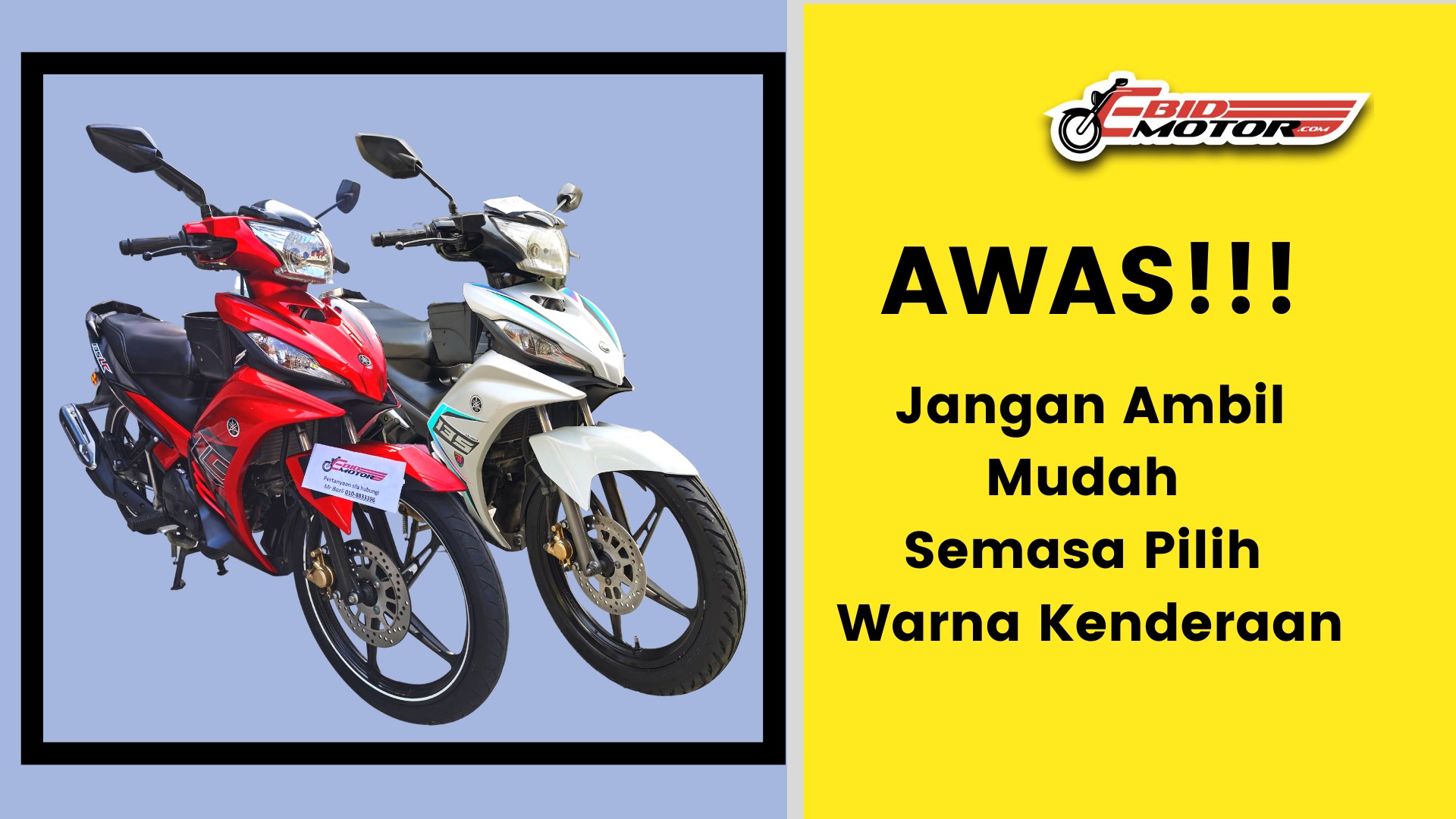 Tahukah Anda Warna Motosikal Boleh Menyebabkan Kemalangan?