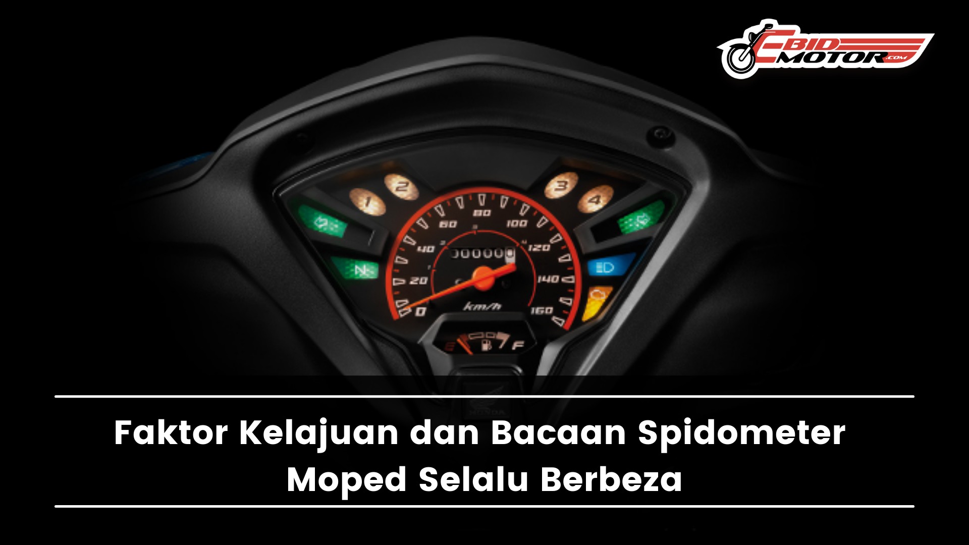 Jika Kelajuan dan Bacaan Spidometer Moped Berbeza Tanda Meter Rosak Ke?