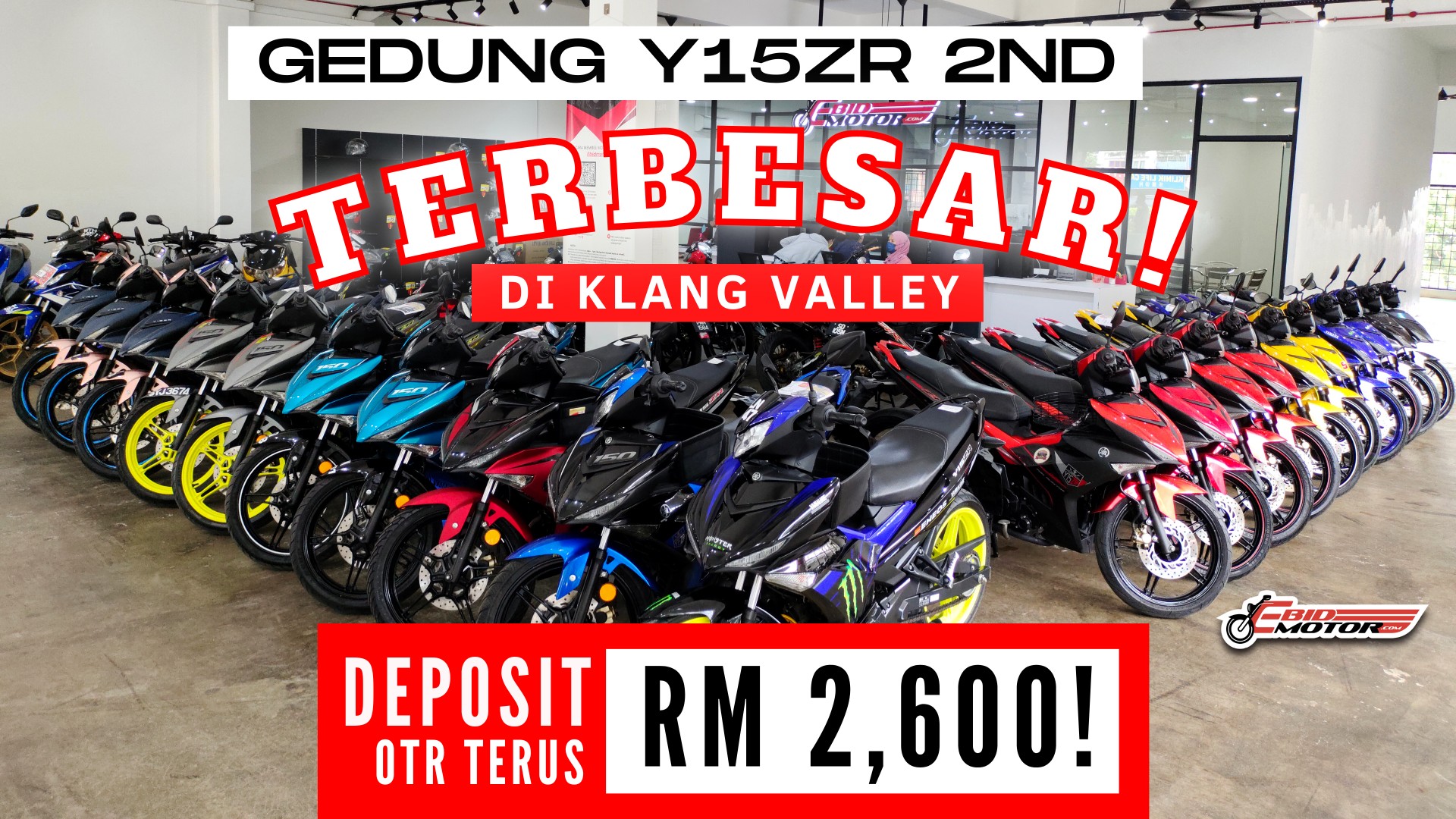 Deposit & Bulanan CONFIRM MURAH..! Lebih 20 Unit Yamaha Y15ZR Terpakai Untuk Dipilih!